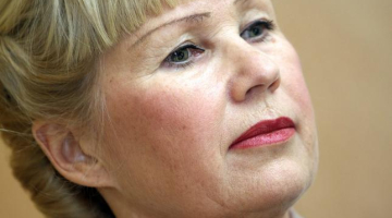 Liela apjoma Rīgas domes kukuļošanas lietā apsūdzētā Ināra Vilkaste. Foto: Edijs Pālens, LETA