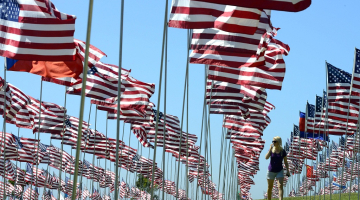 ASV karogi. Foto: EPA/LETA