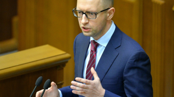 Ukrainas valdības vadītājs Arsēnijs Jaceņuks. Foto: AFP/LETA