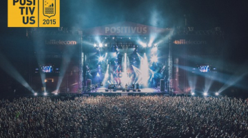 Festivālā "Positivus". Foto: Postimees/LETA