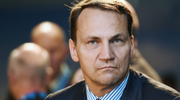 Bijušais Polijas ārlietu ministrs Radoslavs Sikorskis. Foto: EPA/LETA