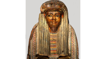 Sarkofāgs. Fragments. Trešais pārejas periods. XXII dinastijas sākums. Vēlais 10. gs. pr. Kr. LNMM kolekcija. Foto Roberts Kaniņš