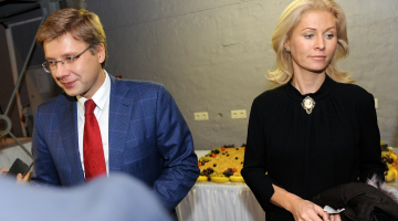 Nils Ušakovs un Iveta Strautiņa. Foto: Ieva Lūka, LETA