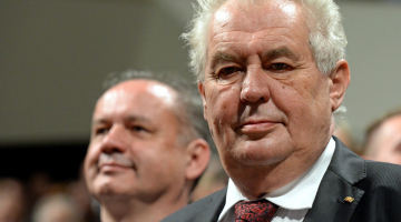 Čehijas prezidents Milošs Zēmans. Foto: EPA/LETA