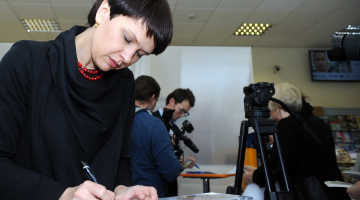 "MTG" TV un radio vadītāja Baiba Zūzena. Foto: Edijs Pālens, LETA