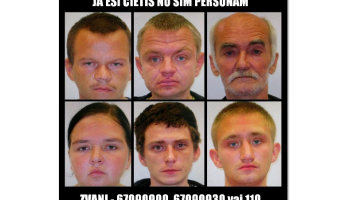 Valsts policija par laupīšanām aizturējusi piecus vīriešus un vienu sievieti. Policistiem ir aizdomas, ka šīs personas varētu būt pastrādājušas vēl citas laupīšanas, tāpēc likumsargi lūdz atsaukties ikvienu, kurš ir cietis no personu pretlikumīgajām darbībām, zvanot pa tālruņa numuriem 67090900, 67090930 vai 110. Foto: Valsts policija/LETA