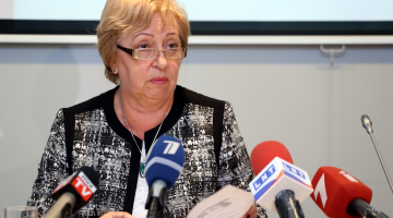 Centrālās statistikas pārvaldes priekšniece Aija Žīgure. Foto: Evija Trifanova, LETA