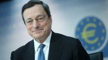 Eiropas Centrālās bankas prezidents Mario Dragi. Foto: Edijs Pālens, LETA