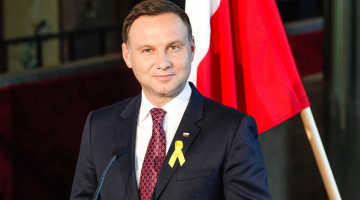 Polijas prezidents Andžejs Duda vizītē Igaunijā. Foto: EPA/LETA