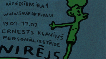 Ernests Kļaviņš. Izstāde “Nirējs” galerijā „Alma” (19.01.–17.02.2015.). Foto: Ernests  Kļaviņš