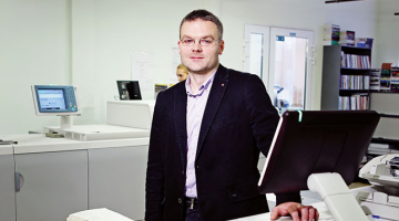 Drukātavas saimnieks Valdis Jirgens: «Nopietnu konkurenci Latvijā nesaskatām, arī Skandināvijā vairāk konkurējam ar igauņiem un poļiem nekā ar pašiem skandināviem.»