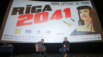 Filmas pirmizrādes laikā pagājušā gada decembrī. Foto Dmitrijs Suļžics, F64