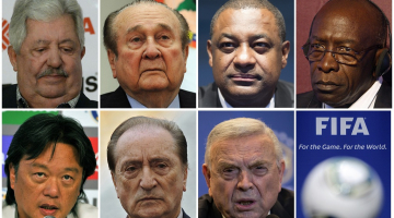 Pirms vairāk nekā mēneša Cīrihē arestētās augstās FIFA amatpersonas. Foto: AFP/LETA