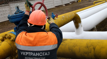 "Gazprom" padod gāzi Ukrainai. Foto: ITAR-TASS/LETA