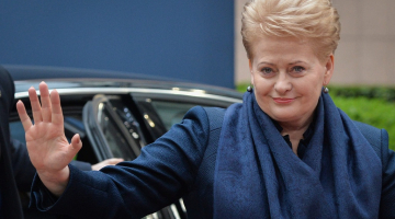 Lietuvas prezidente Daļa Grībauskaite. Foto: EPA/LETA