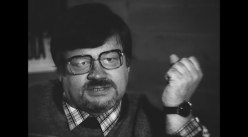 Kadrs no Birutas Veldres filmas "Jānis Peters un viņa laiks"