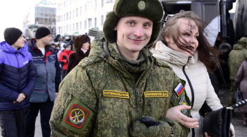 Krievijas armijas karavīrs. Foto: ITAR-TASS/LETA