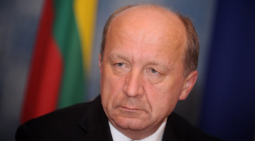 Bijušais Lietuvas premjerministrs Andrjuss Kubiļus. Foto: Edijs Pālens, LETA