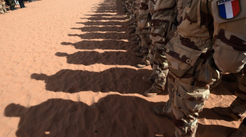 Francijas karavīri šogad janvārī Lībijā. Foto: AFP/LETA