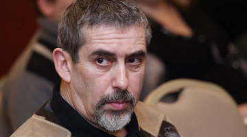 Vladimirs Lindermans ir partijas "Par dzimto valodu" līderis. Foto: Evija Trifanova, LETA