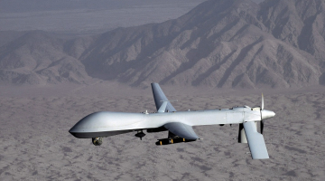 ASV armija Latvijā izvietojusi divas izlūkošanas bezpilota lidmašīnas "MQ-1 Predator". Foto: EPA/LETA