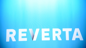 Bankas "Reverta" logo. Foto: Evija Trifanova, LETA
