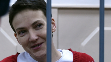 Ukraiņu lidotāja Nadežda Savčenko. Foto: AFP/LETA