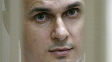 Ukrainas kinorežisors Oļegs Sencovs. Foto: AFP/LETA