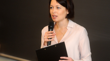 Žurnāliste Inga Spriņģe. Foto: Ieva Lūka, LETA