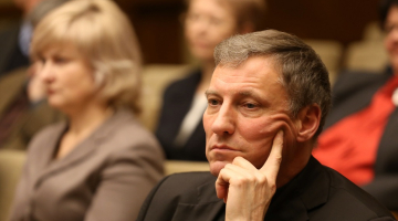 Arhibīskaps Zbigņevs Stankēvičs. Foto: Evija Trifanova, LETA