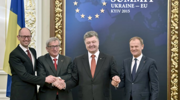 Ukrainas un Eiropas Savienības samitā Kijevā. Foto: AFP