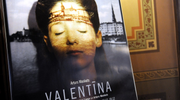 Operas "Valentīna" afiša. Foto: Ieva Lūka, LETA
