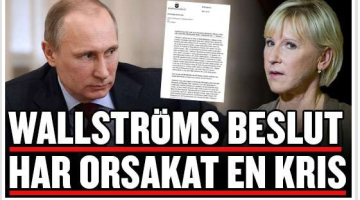 Zviedru laikraksts "Expressen" raksta: "Valstroma piekrīt Putina prasībām".