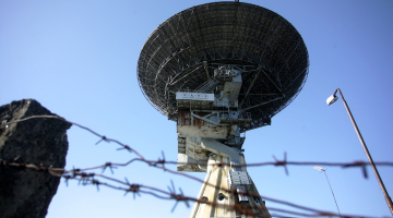 Ventspils radioastronomijas lokators Irbenē. Foto: Jānis Saliņš, F64