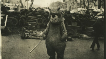 Foto no izstādes "Eiromaidans"