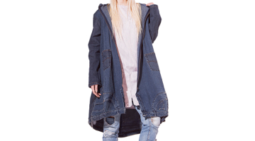 Zīmola Zīle jaka no pārstrādātiem džinsiem.