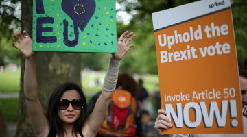 Protests pret "Brexit" Londonā. Foto: Daniel Leal-Olivas, AFP / LETA