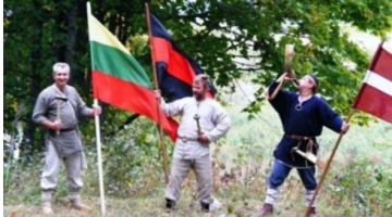 Baltu vienības dienā. Foto: bauskasdzive.lv