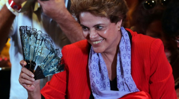 Atstādinātā Brazīlijas prezidente Dilma Rusefa. Foto: Reuters/LETA