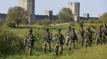 Zviedrijas armijas karavīri. Foto: Soren Andersson, TT News agency/LETA.
