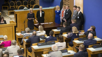 Prezidenta vēlēšanas Igaunijas parlamentā. Foto: lsm.lv