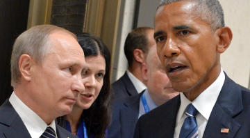 Vladimirs Putins un Baraks Obama. Foto: Alexei Druzhinin/Krievijas prezidenta preses un informācijas centrs/ TASS / LETA