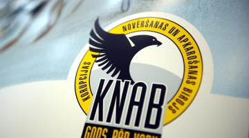 KNAB logo. Foto: Edijs Pālens, LETA