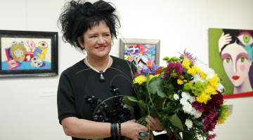 Māksliniece Elita Patmalniece. Foto Ieva Čīka, LETA