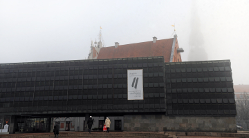 Okupācijas muzeja ēka Strēlnieku laukumā. Foto: Edijs Pālens, LETA.