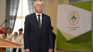 Zaļo un Zemnieku savienības valdes priekšsēdētājs Augusts Brigmanis. Foto: Edijs Pālēns, LETA