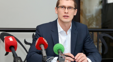 Bijušais KNAB darbinieks Juris Jurašs. Foto: Edijs Pālens, LETA.