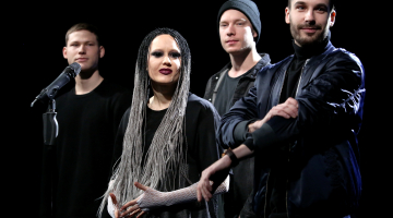 Grupa "Triana Park" konkursa "Supernova" pirmajā preses konferencē janvārī. Foto: Edijs Pālens, LETA.