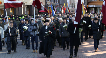 Leģionāru piemiņas gājiens. Foto: Evija Trifanova, LETA.