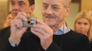Fotogrāfs Uldis Briedis. Foto Edijs Pālens, LETA